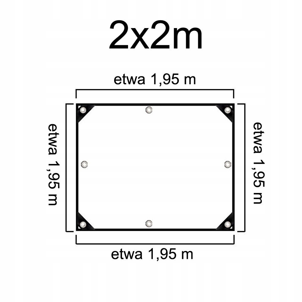 Praktická Priehľadná Plachta 2x2 M s UV Stabilizáciou a Vodeodolnosťou